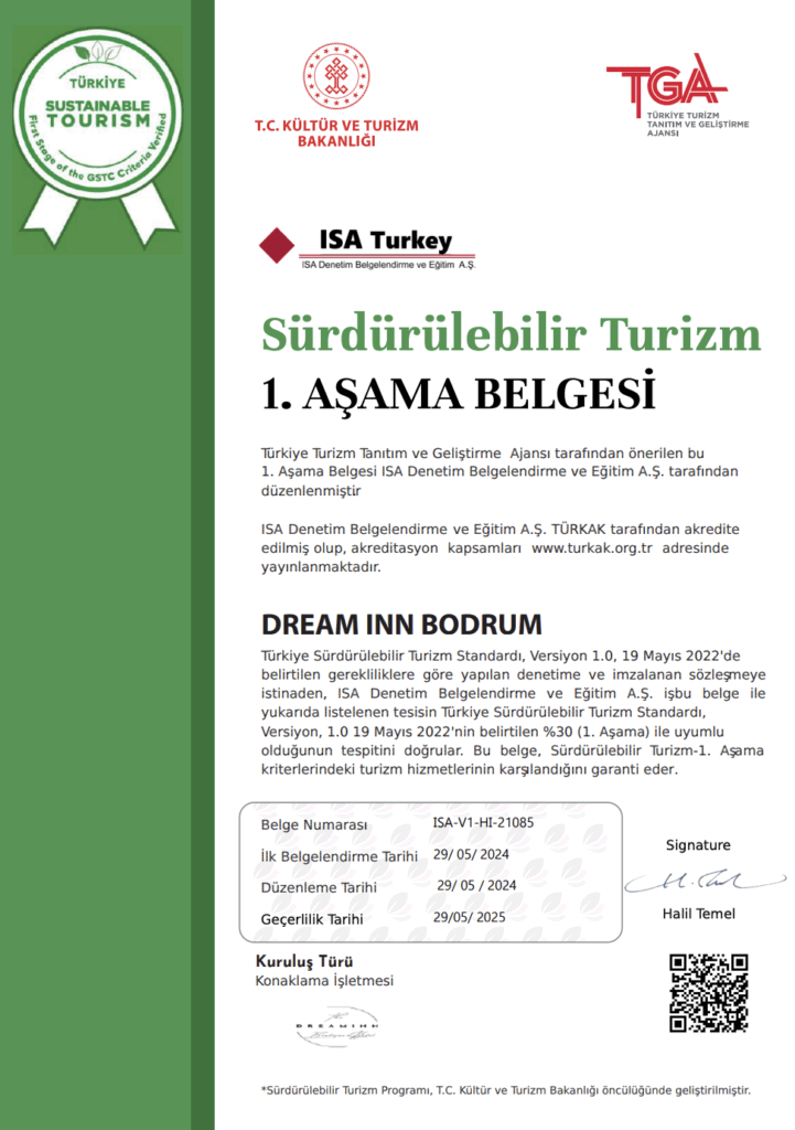 Dream Inn Sustainability Cert TR